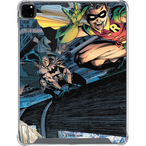 DC Comics Batman All Star Batman & Robin, The Boy Wonder ( Batman & Robin in Action) By Jim Lee iPad Pro 12.9in (2020) Clear Case
